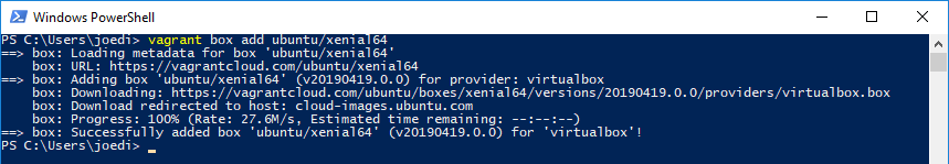 Working with Vagrant on Windows in 2019